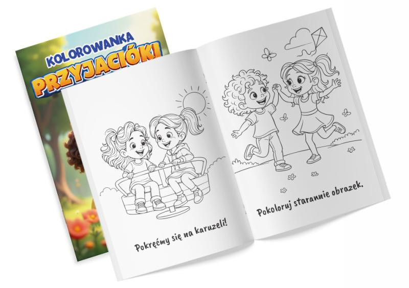Kolorowanka Przyjaciółki z naklejkami Martel